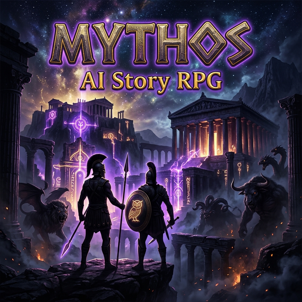 Mythos AI Story RPG oyun görseli